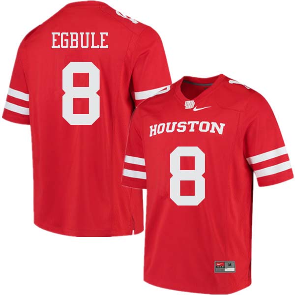 Men #8 Emeke Egbule Houston Cougars College Football Jerseys Sale-Red